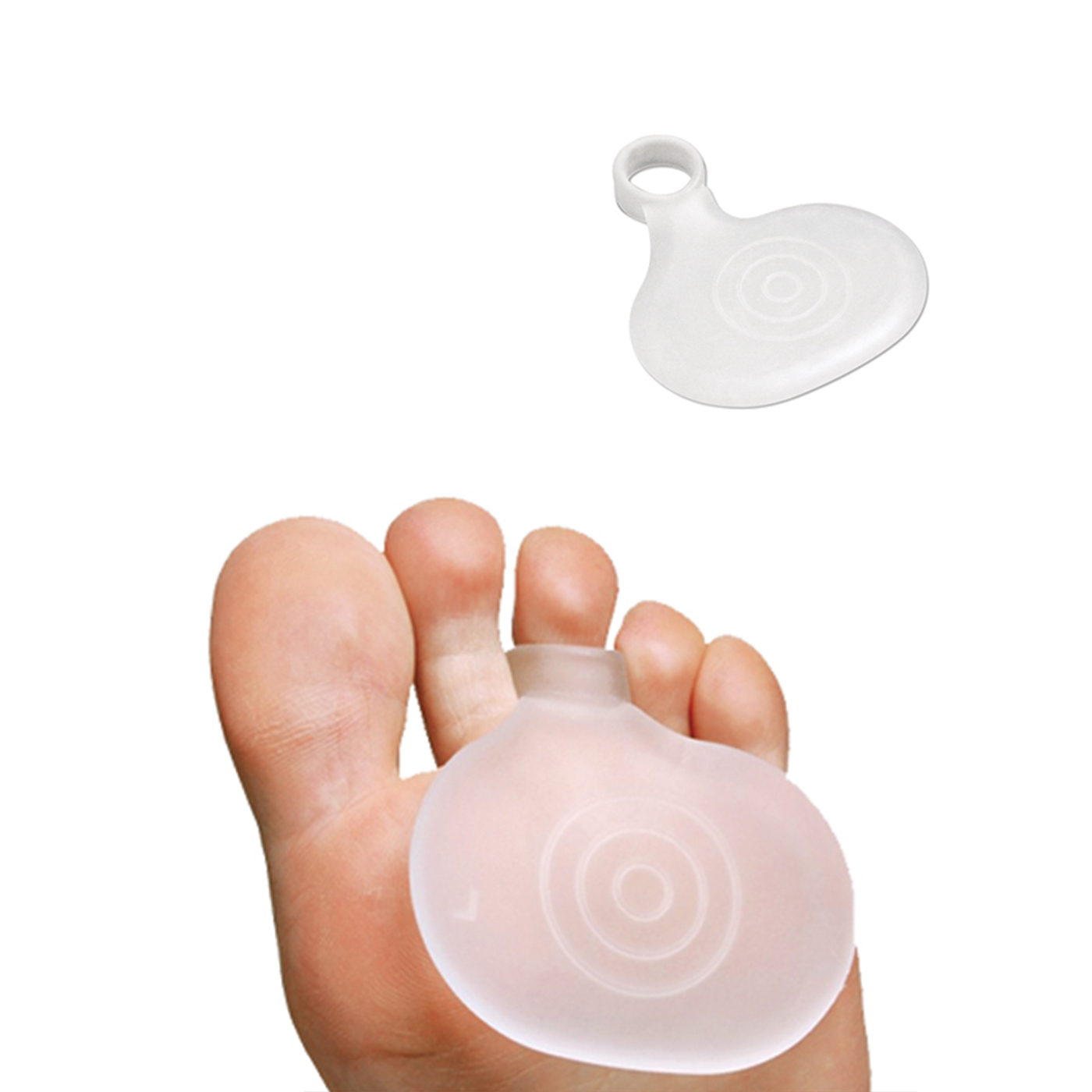 COUSSINET D'ANNEAU METATARSSAL EN SILICIUM (SS 034).jpg Coussinet d'anneau métatarsien