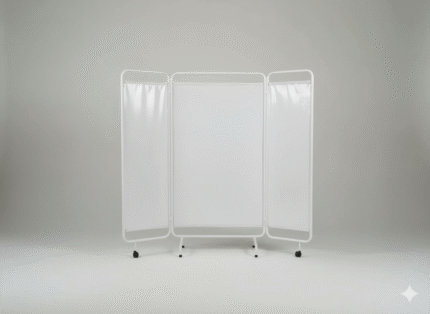 Paravent 3 compartiments en blanc