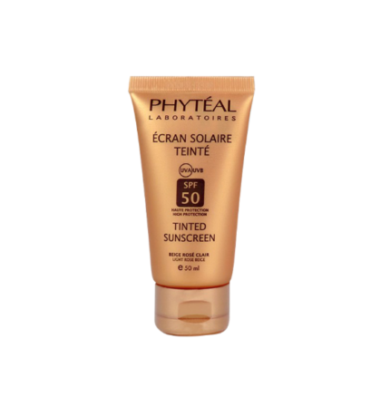 PHYTÉAL écran solaire teinté beige rosé clair SPF 50 UVA