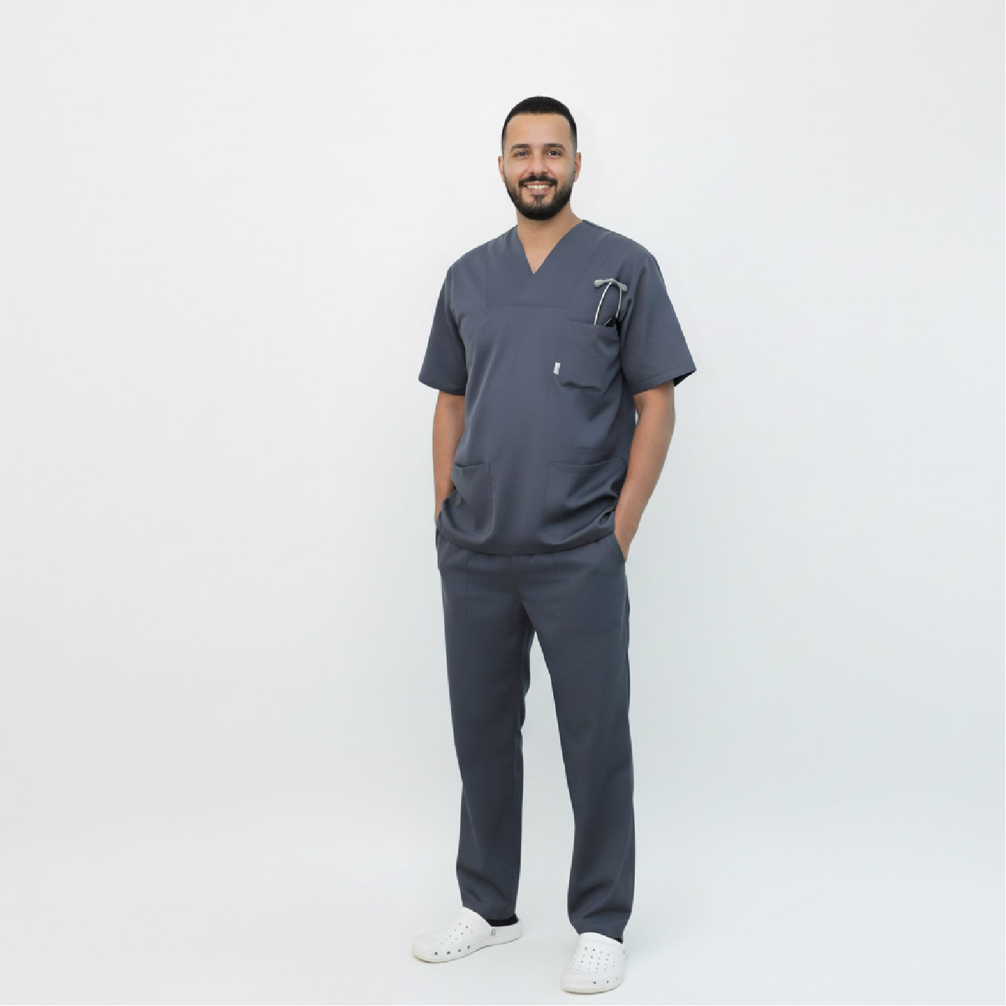 Tenue de bloc Gris foncé Homme