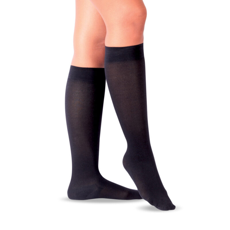 Bas noirs à bout fermé infragenual (ccl1)