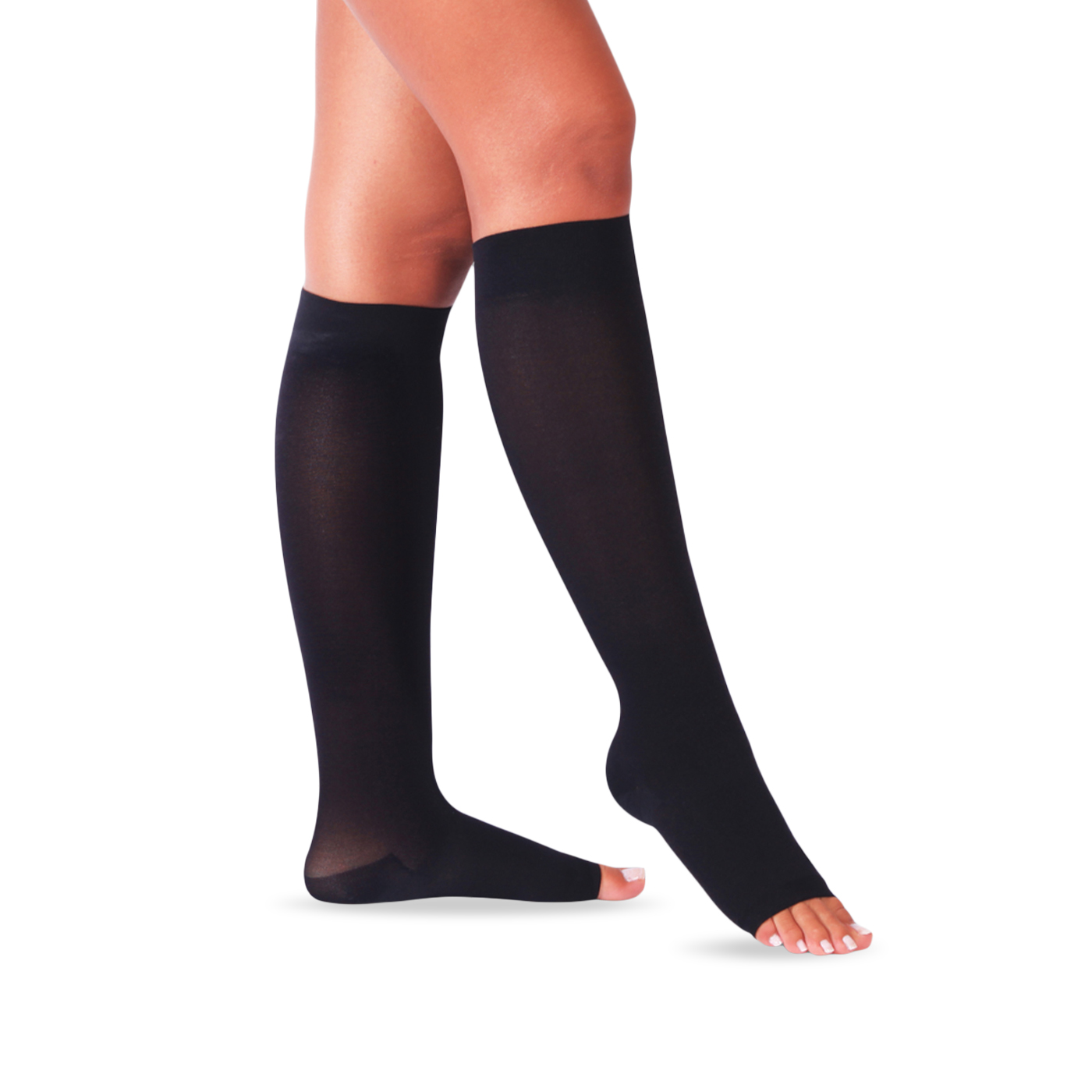 bas noirs à bout ouvert infragenual (ccl1) (MS140 900).jpg Bas noirs à bout ouvert infragenual