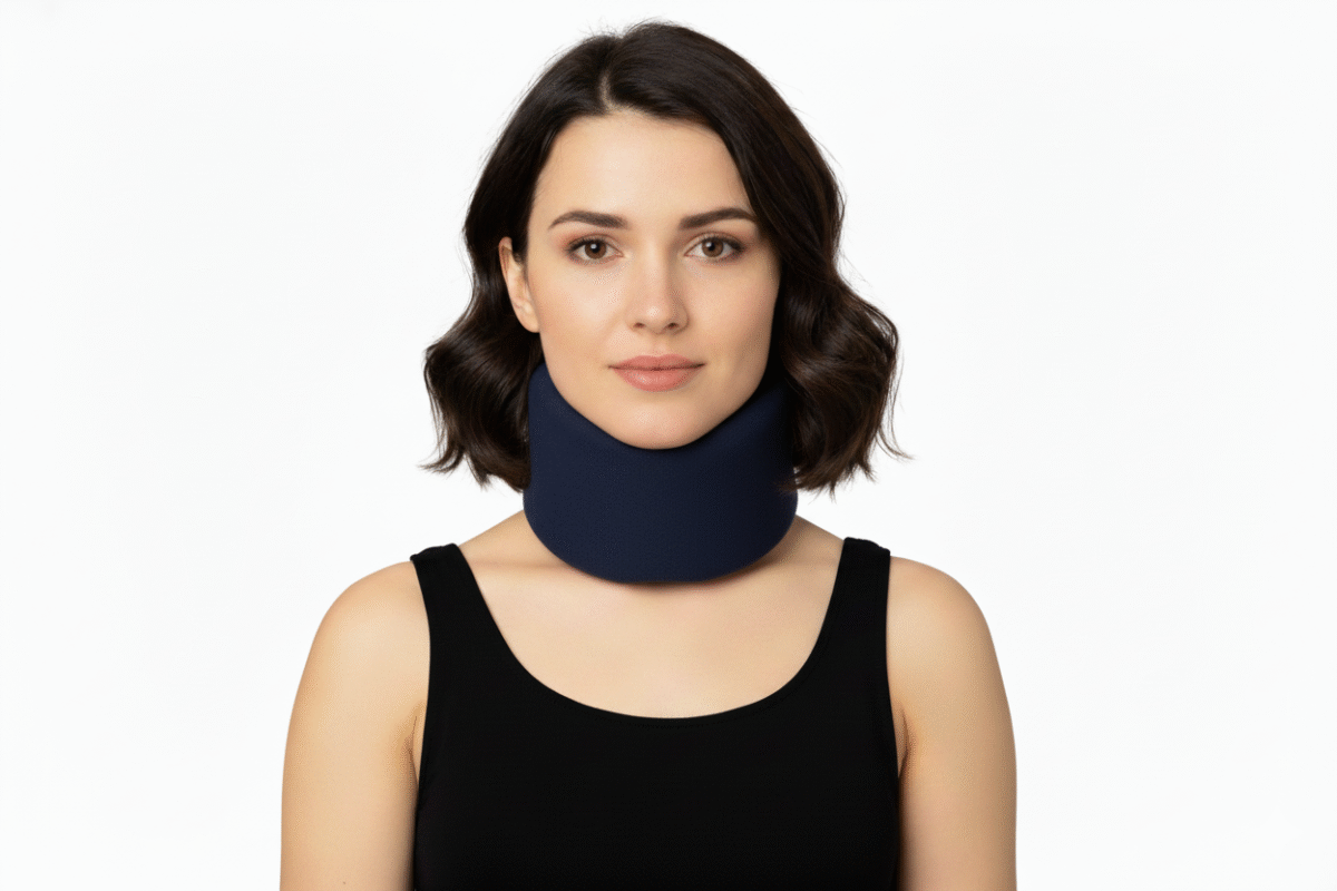 Collier Cervical en mousse Bleu