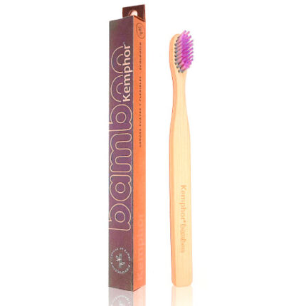 Brosse a dents bambou rose