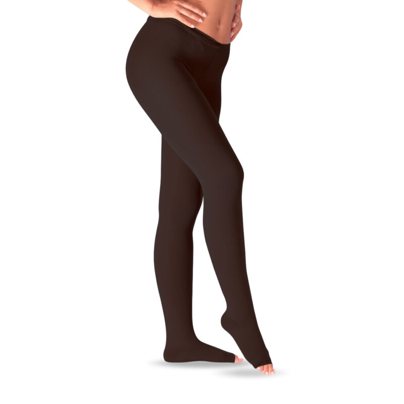 Collants noirs à bout ouvert (ccl1)