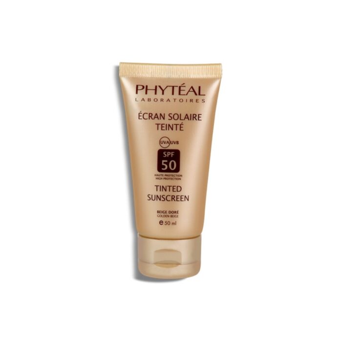 PHYTÉAL écran solaire teinté beige doré SPF 50 UVA