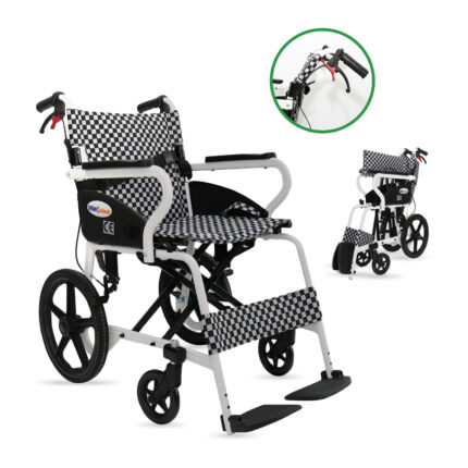 Fauteuil roulant de transit en aluminium