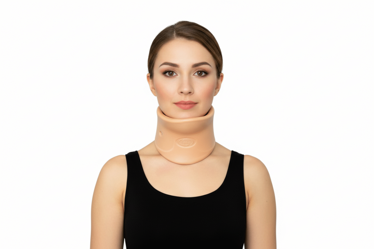 Collier cervical beige avec appui Nelson NS 04