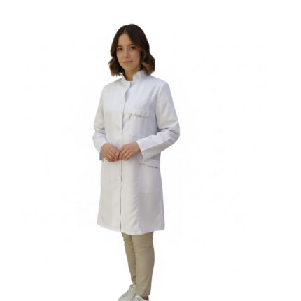 Blouse médicale femme col officier Fleuri