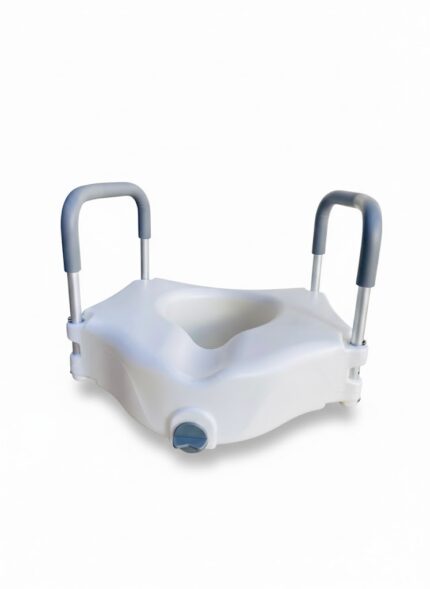 Rehausse de toillette avec support