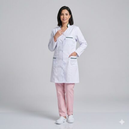 Blouse femme avec bande vert médical  nouveau collection