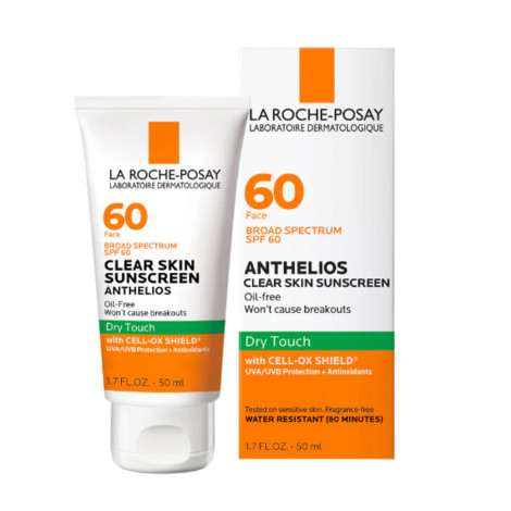 Anthelios Clear Skin Sunscreen Oil Free Dry Touch SPF 60 50 ml La Roche-Posay – Prix Tunisie