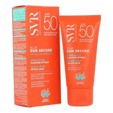 SVR Sun Secure Blur SPF50+ 50 ml – Crème Solaire Visage Haute Protection