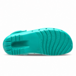 Sabot professionnel vert turquoise avec bride arrière pivotante