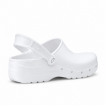 Sabot de bloc blanc avec bride arrière pivotante